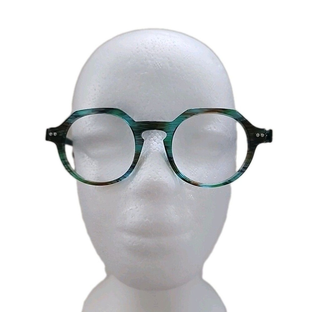 Modo Eco Green Striped Eyeglasses Frame V4.76 46-21 135 CUSTOM C100 T.C66 USA